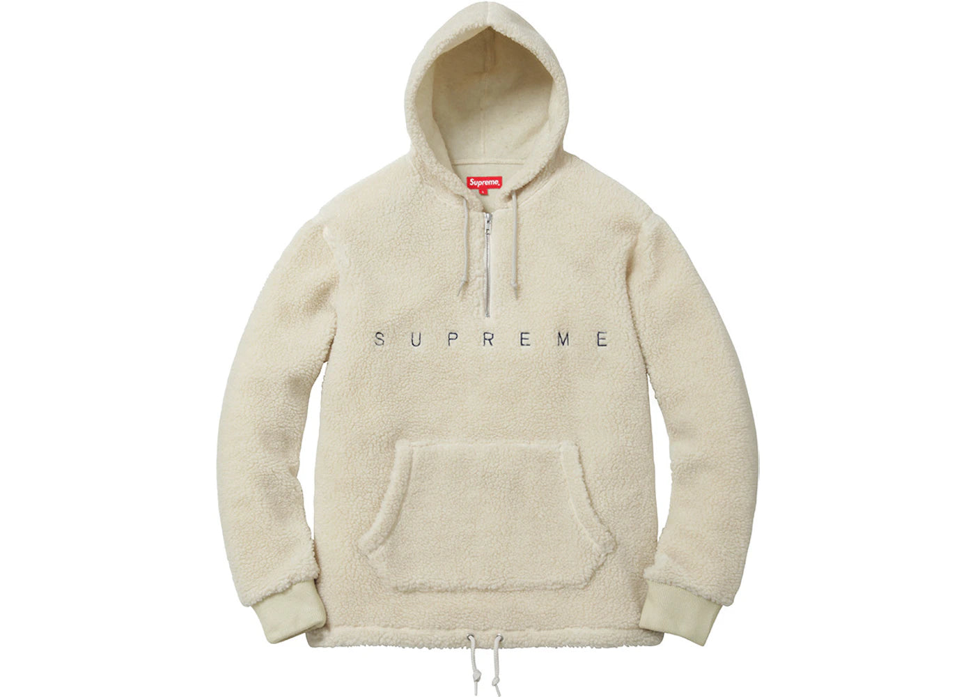 Supreme Sherpa Fleece Pullover Natural