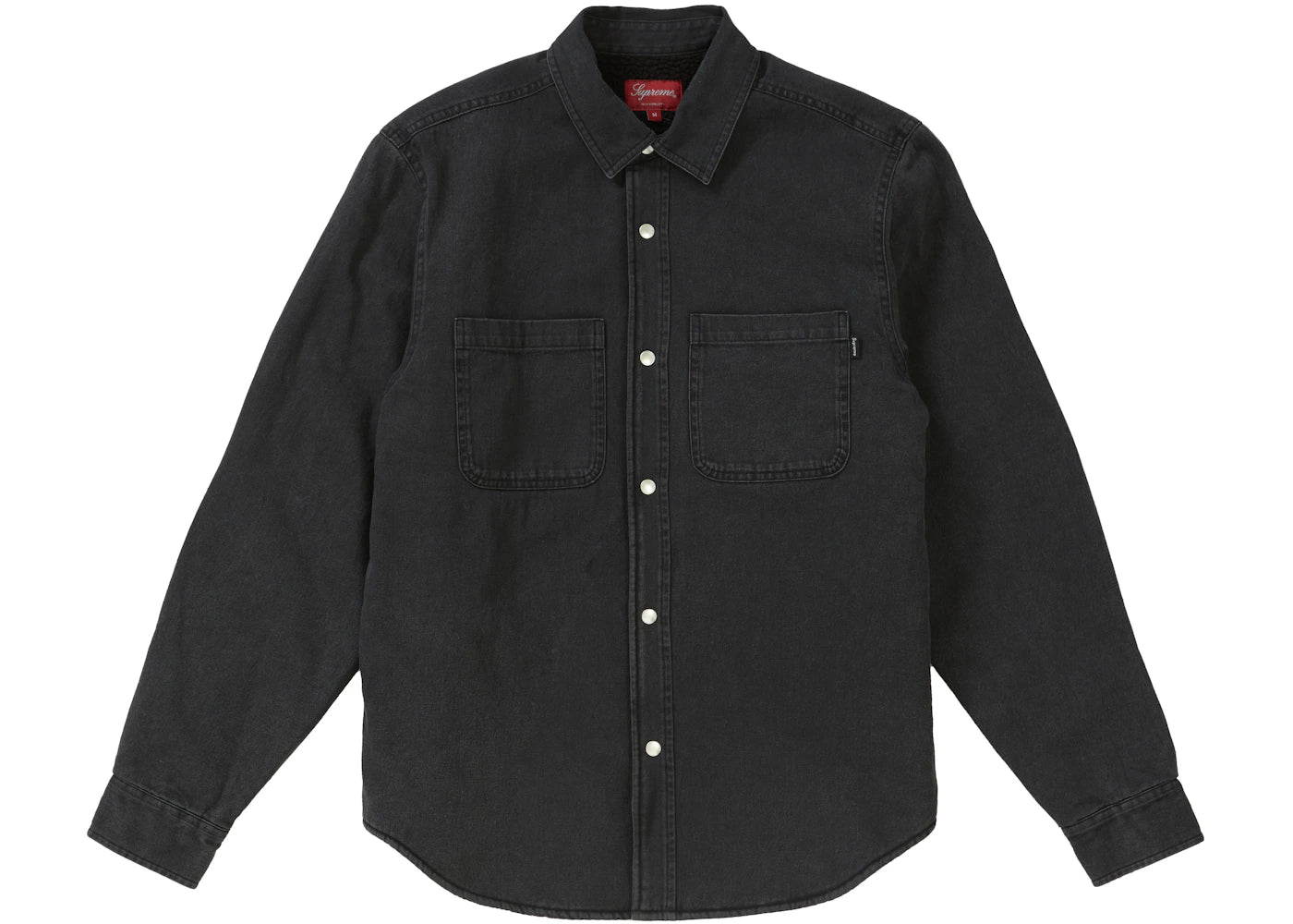 Supreme Sherpa Lined Denim Shirt Black