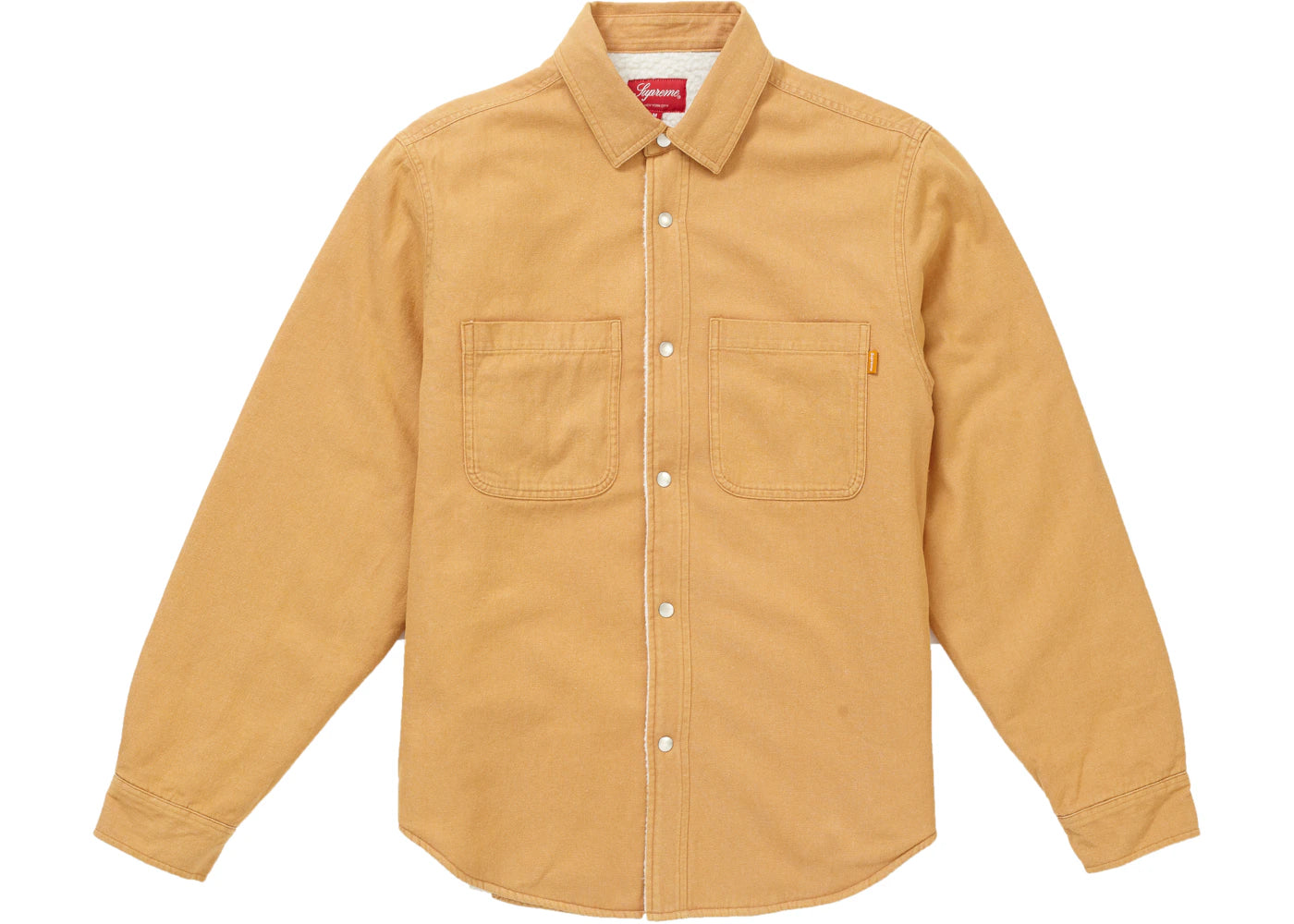 Supreme Sherpa Lined Denim Shirt Gold