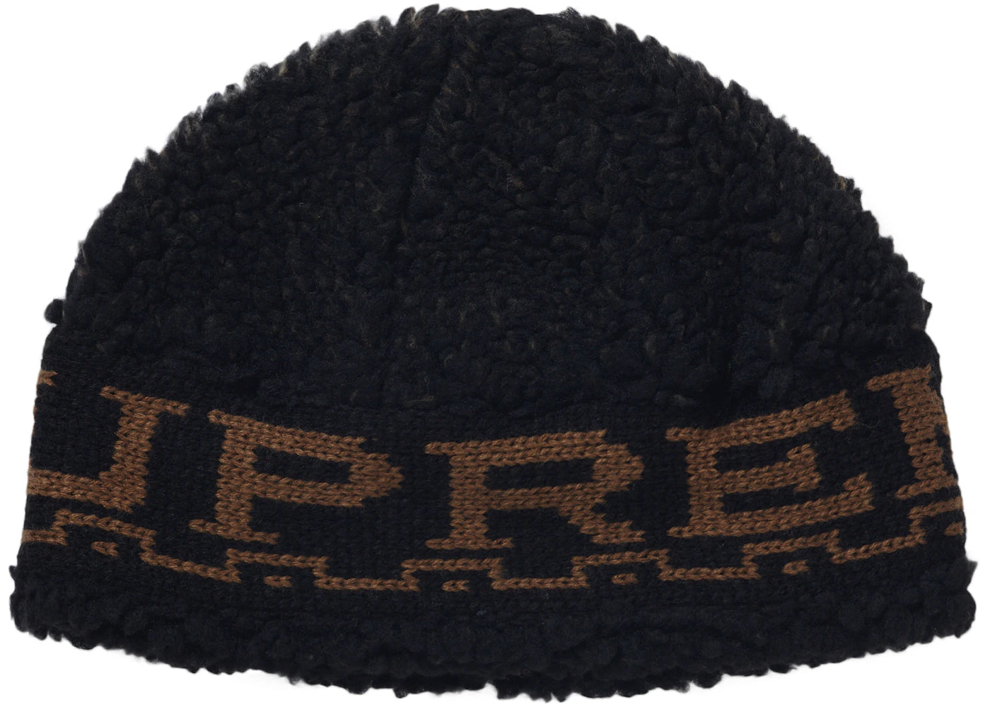 Supreme Sherpa Logo Beanie Black