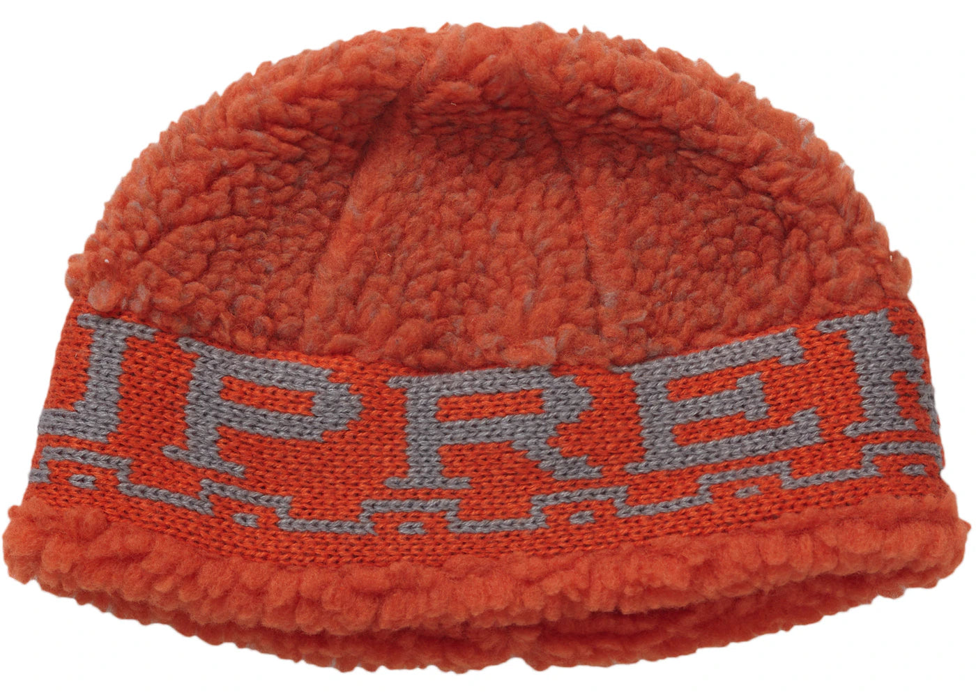 Supreme Sherpa Logo Beanie Burnt Orange