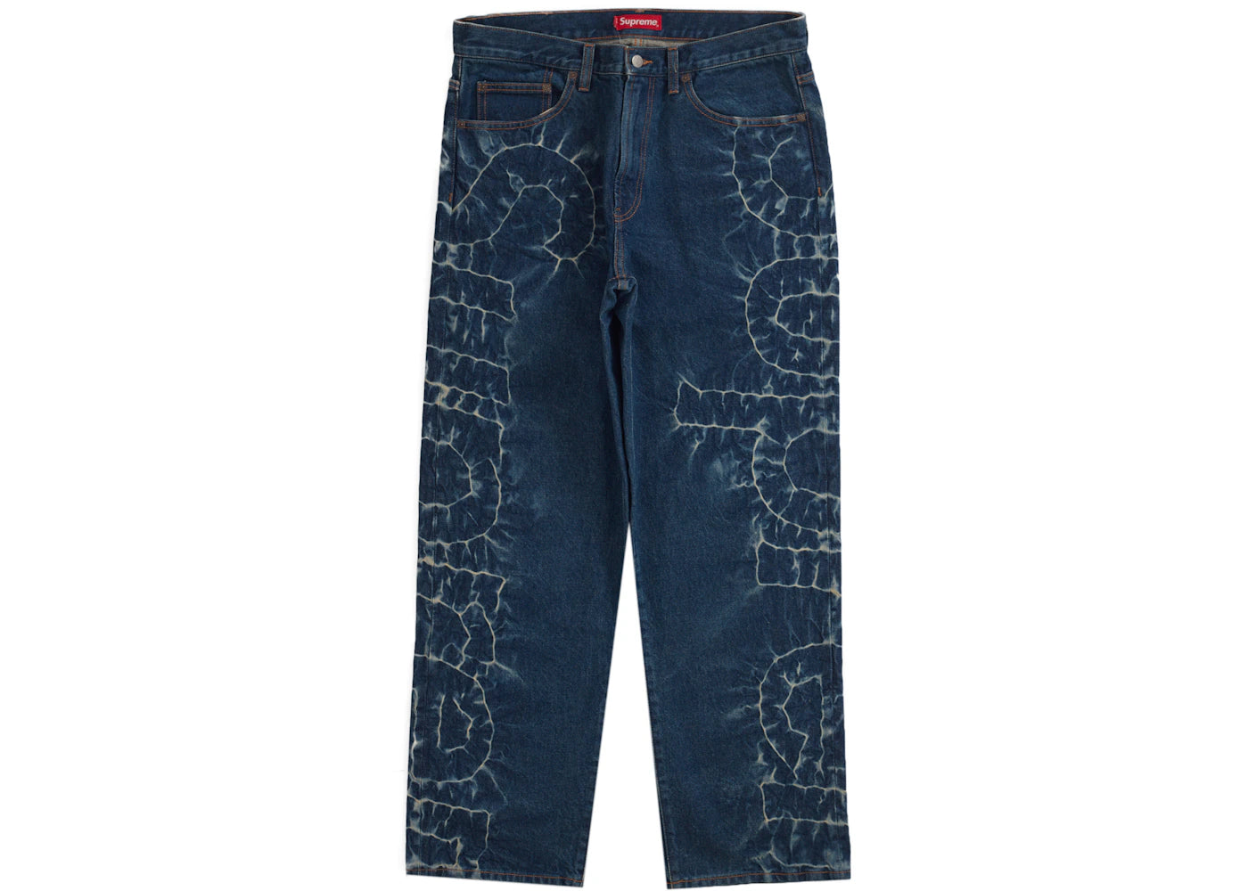 Supreme Shibori Loose Fit Jean Rigid Indigo