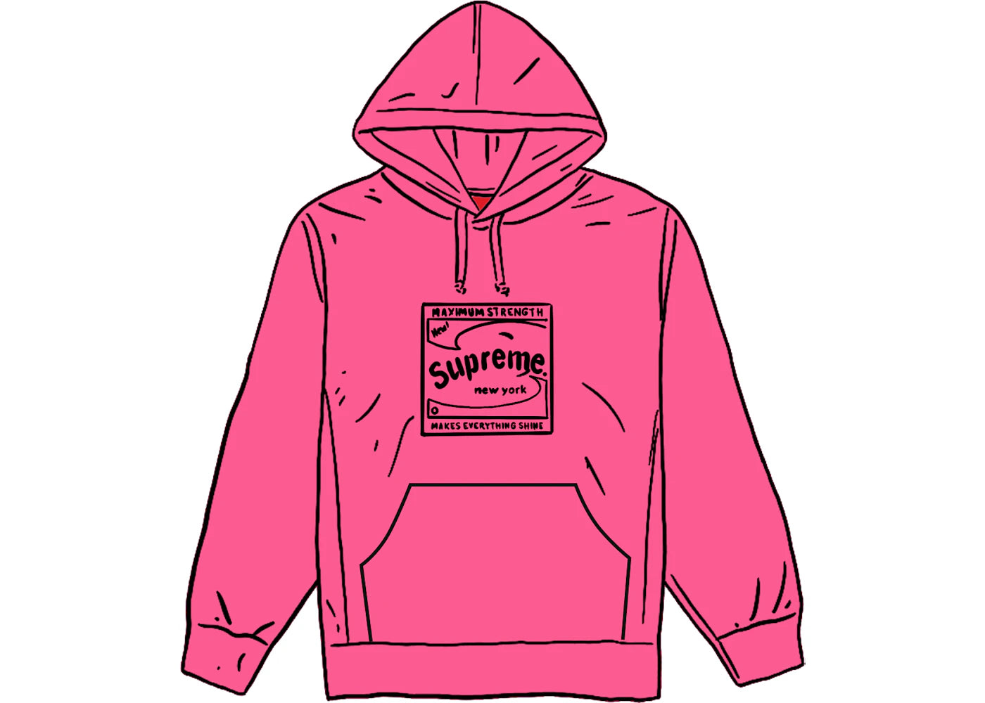 Supreme Shine Hooded Sweatshirt Magenta