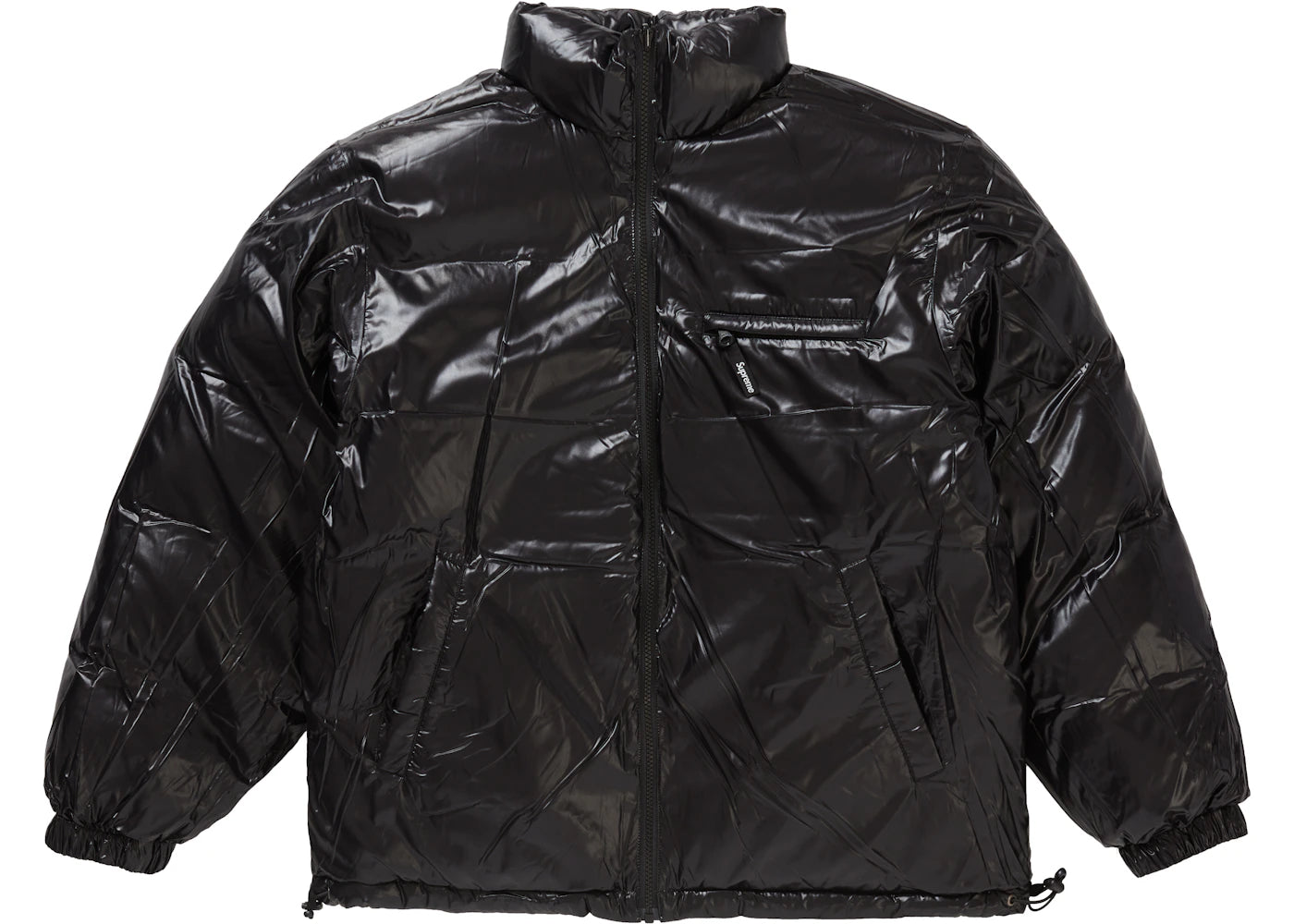 Supreme Shiny Reversible Puffy Jacket White