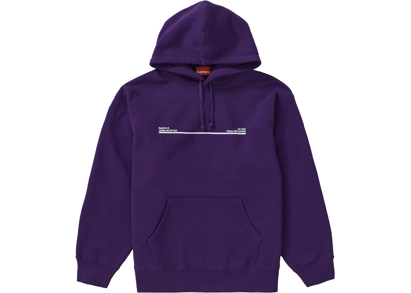 Supreme Shop Hooded Sweatshirt Purple London
