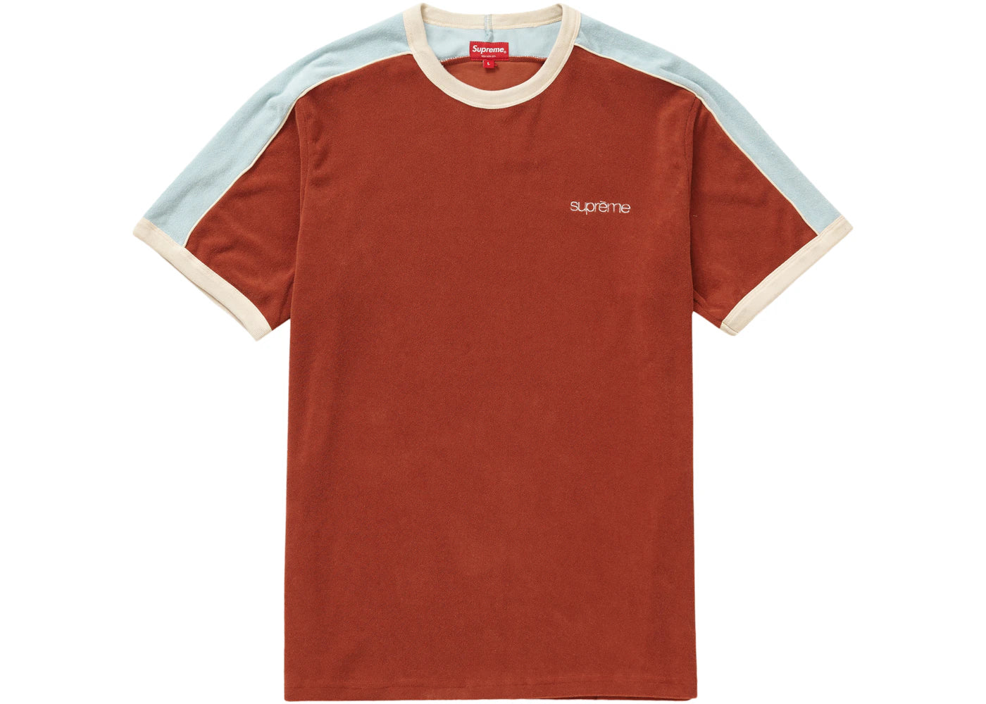 Supreme Shoulder Stripe Terry S/S Top Brown