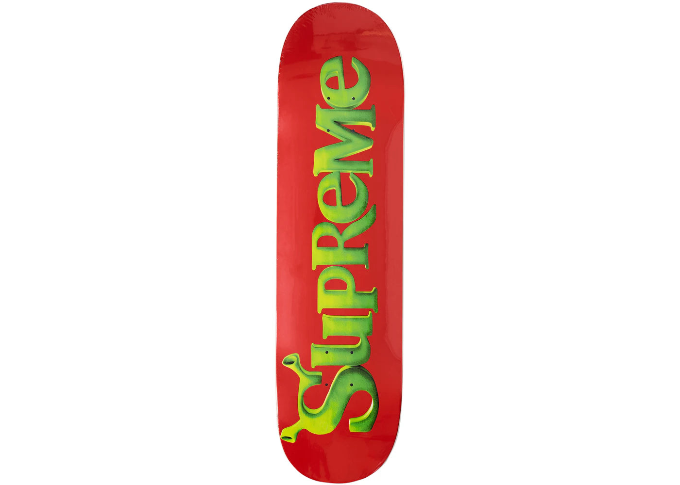 Supreme Shrek Skateboard Deck Red