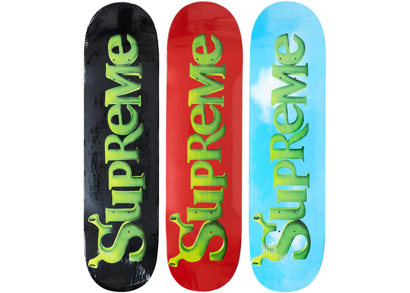 Supreme Shrek Skateboard Deck Set