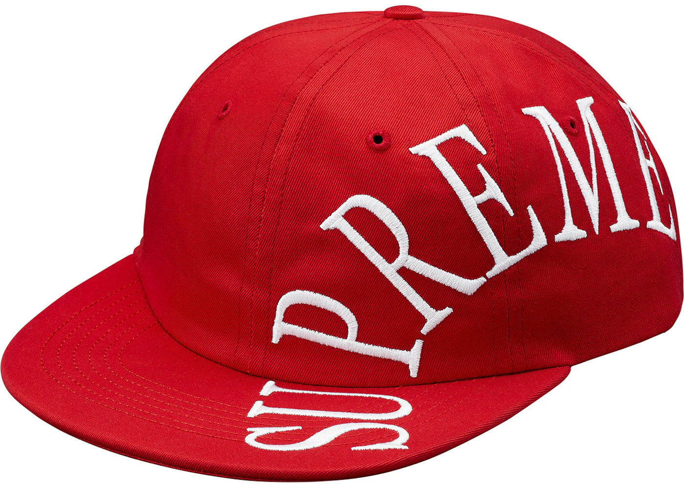 Supreme Side Arc 6-Panel Red