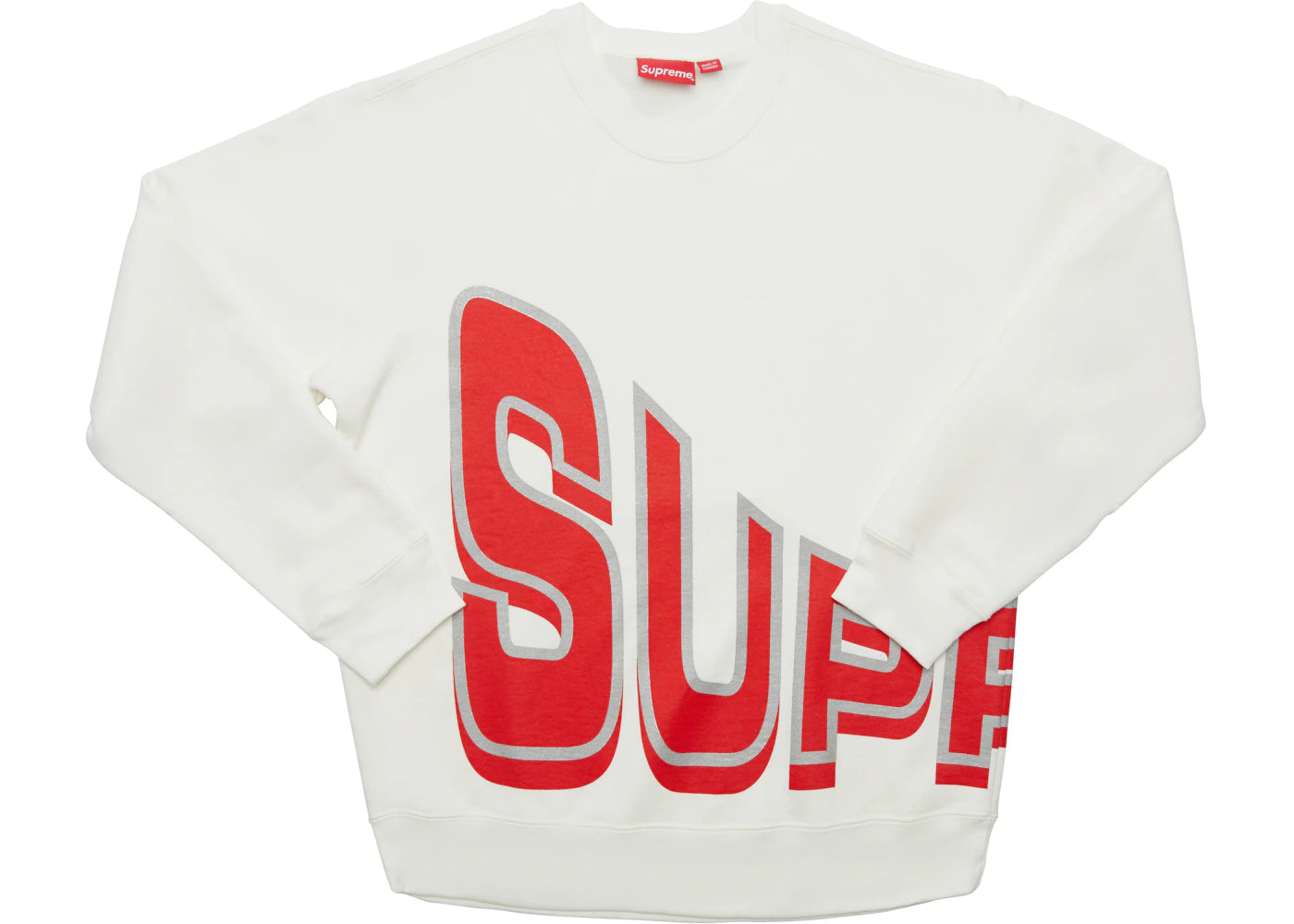 Supreme Side Arc Crewneck White