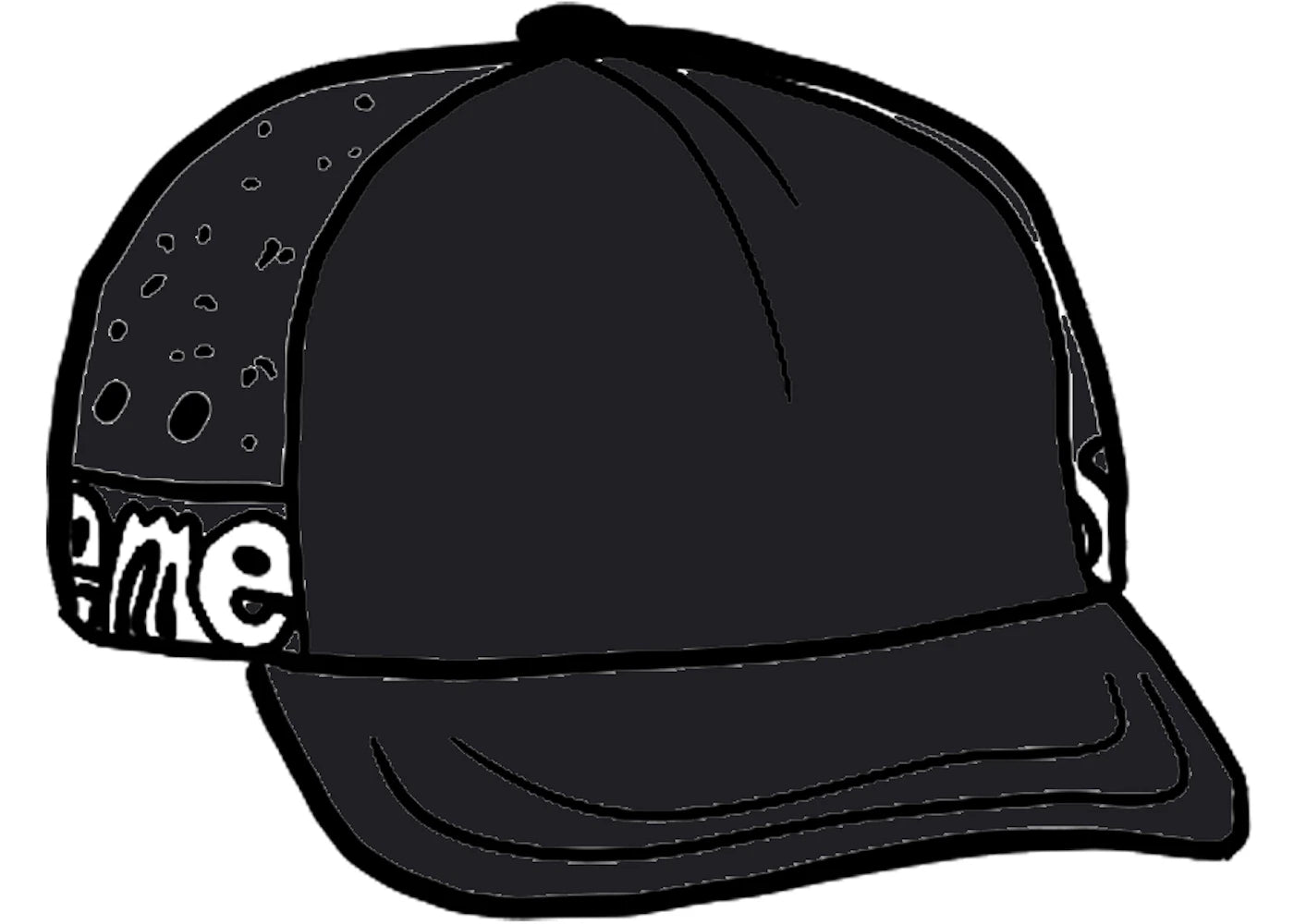 Supreme Side Logo 5-Panel Black