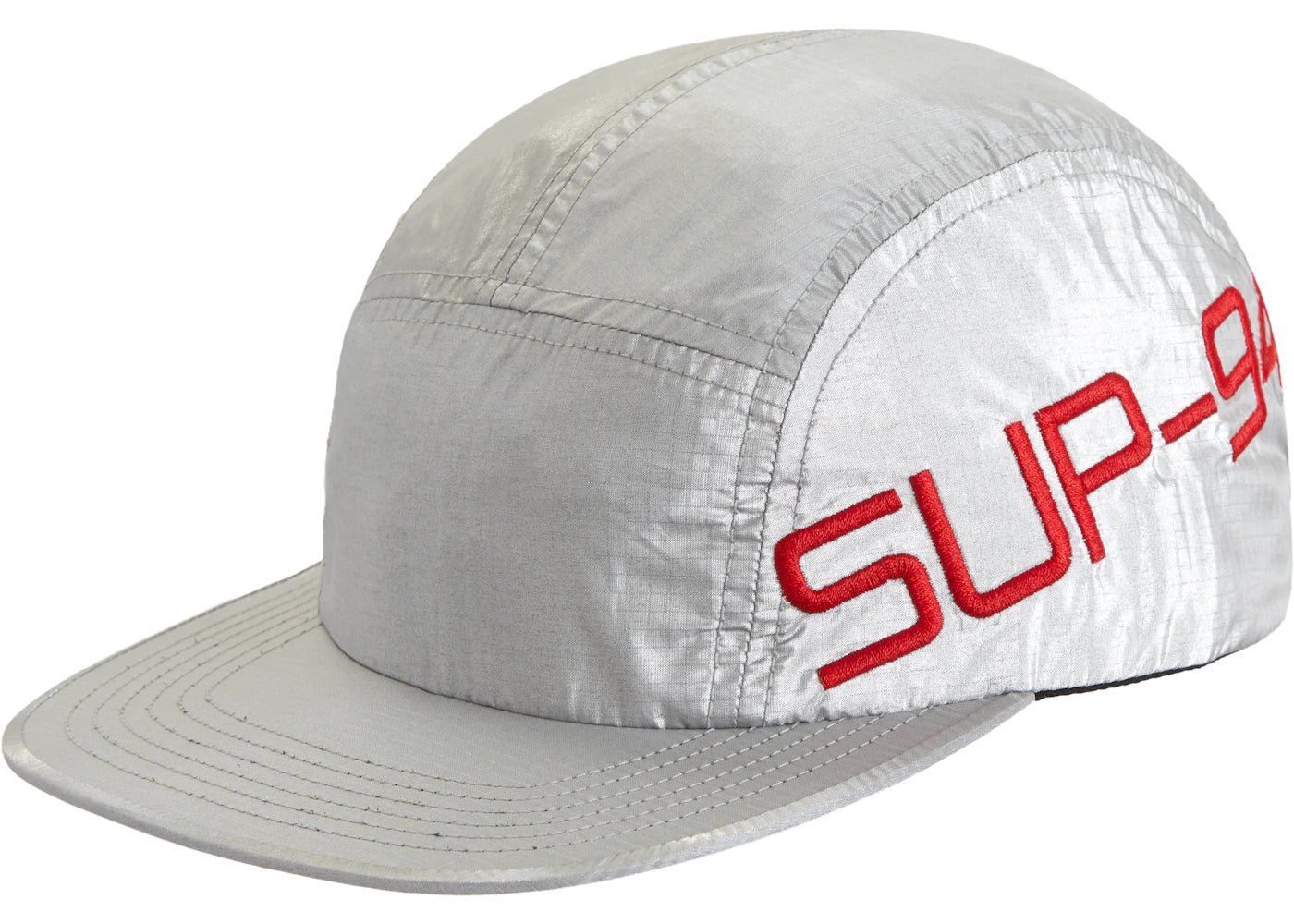 Supreme Side Logo Camp Cap Silver