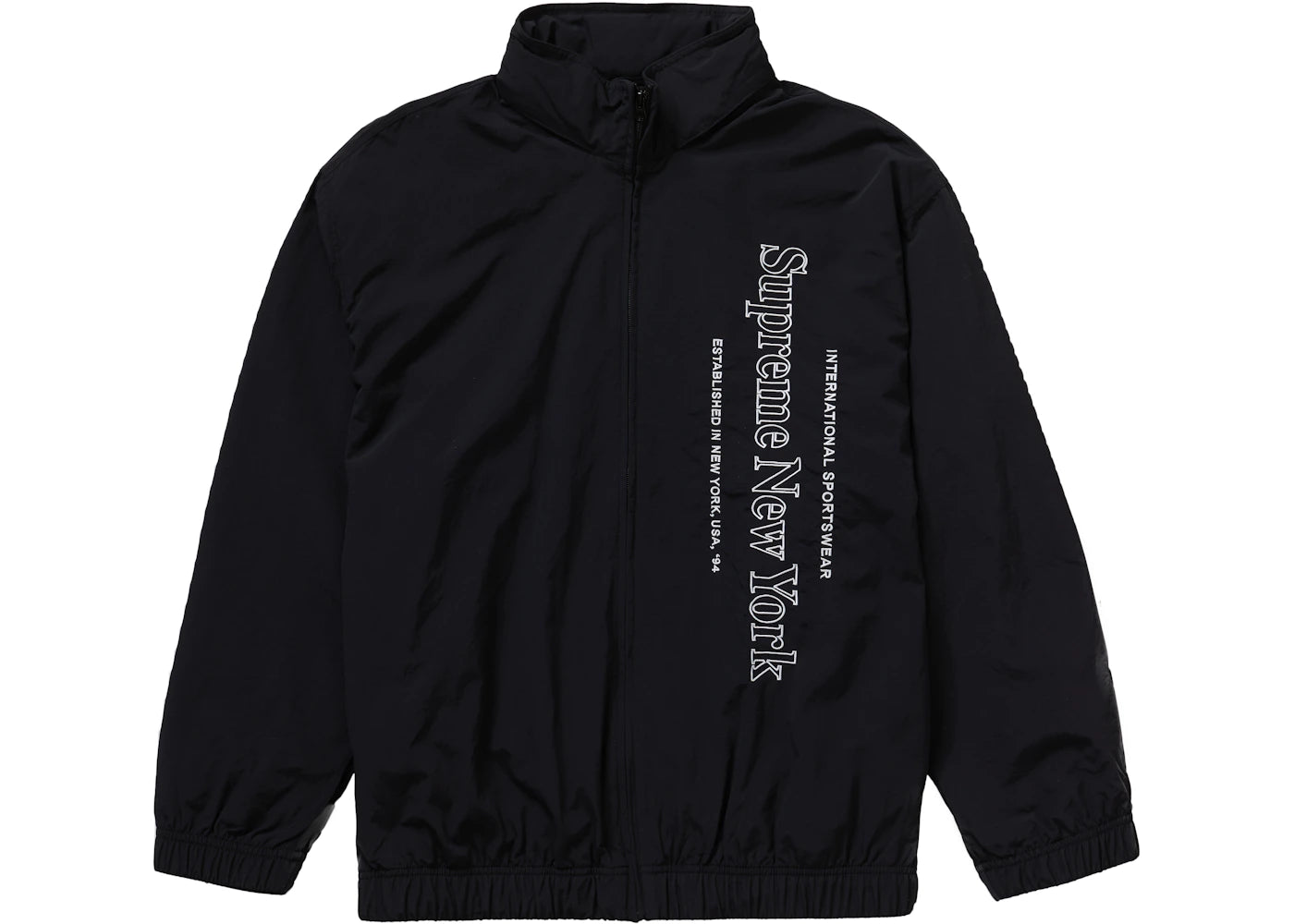 Supreme Side Logo Track Jacket Black