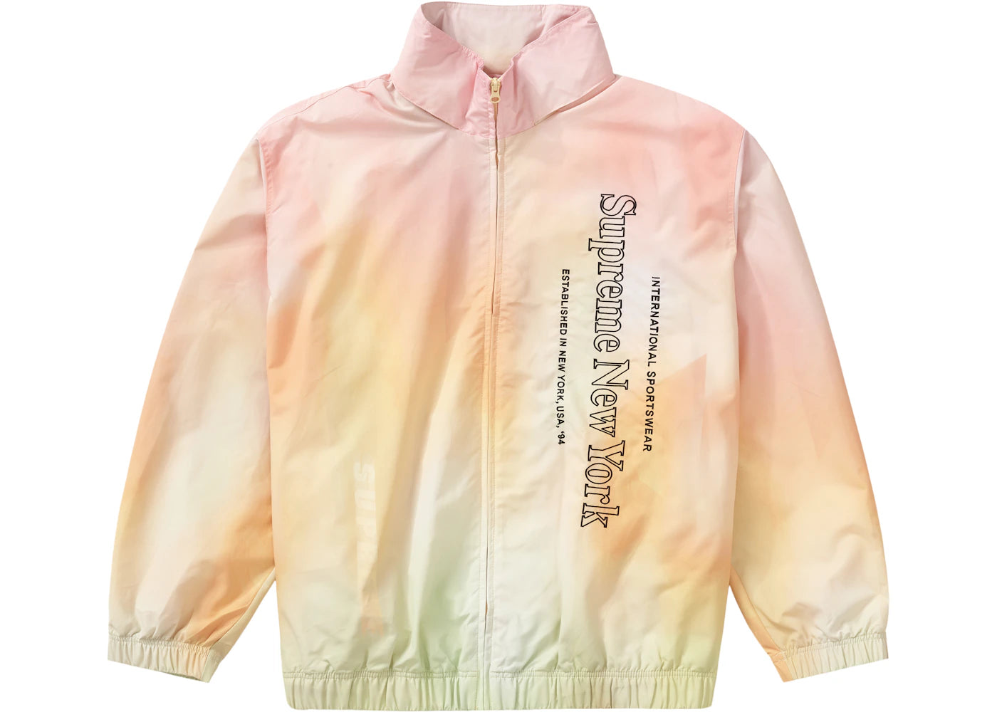 Supreme Side Logo Track Jacket Yellow Gradient