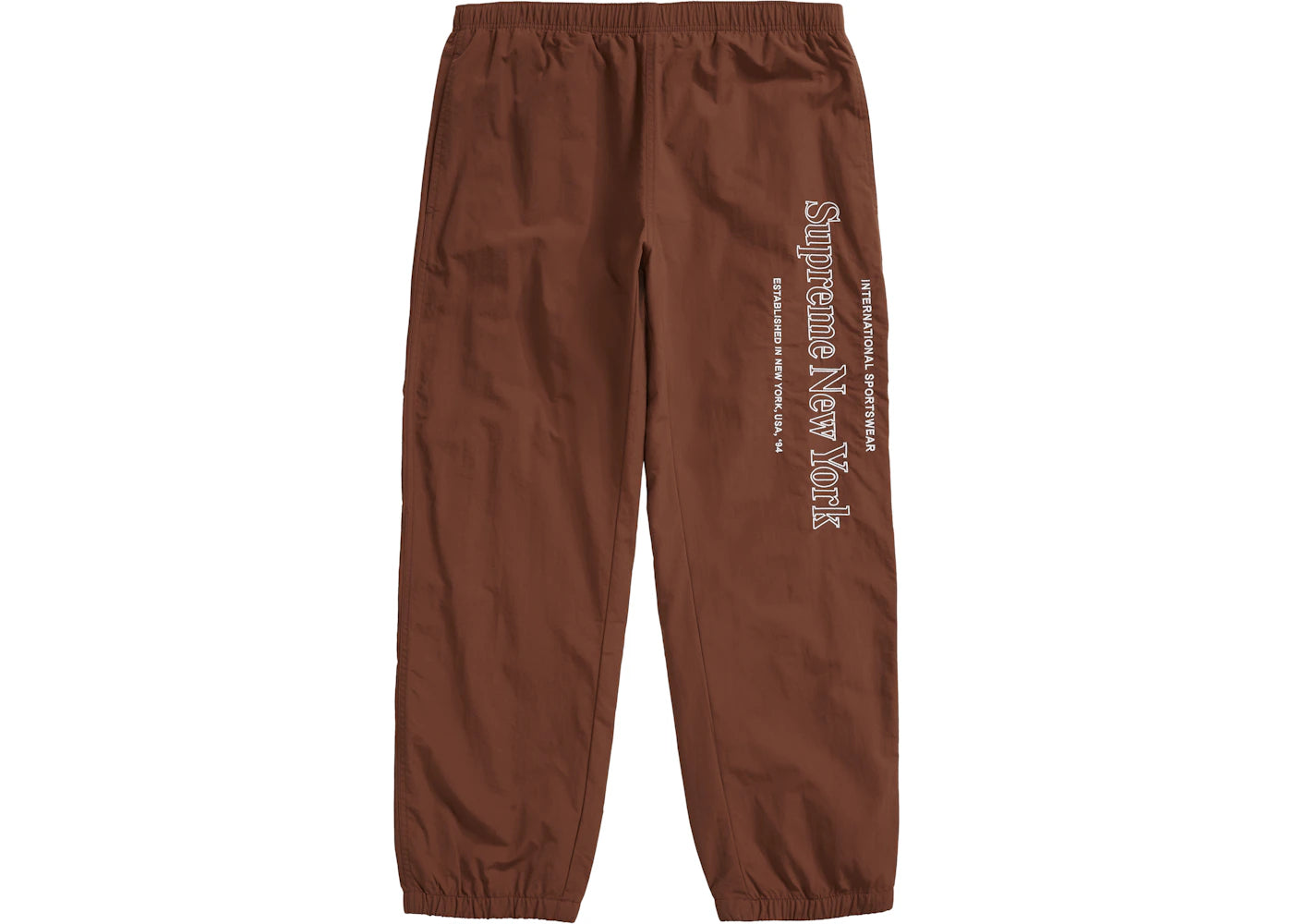 Supreme Side Logo Track Pant Brown