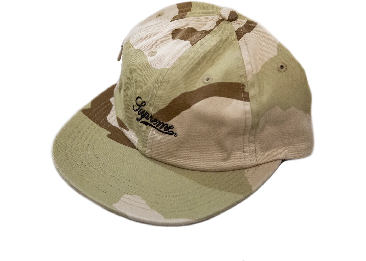 Supreme Side Pocket Script Logo 6-Panel Desert Camo