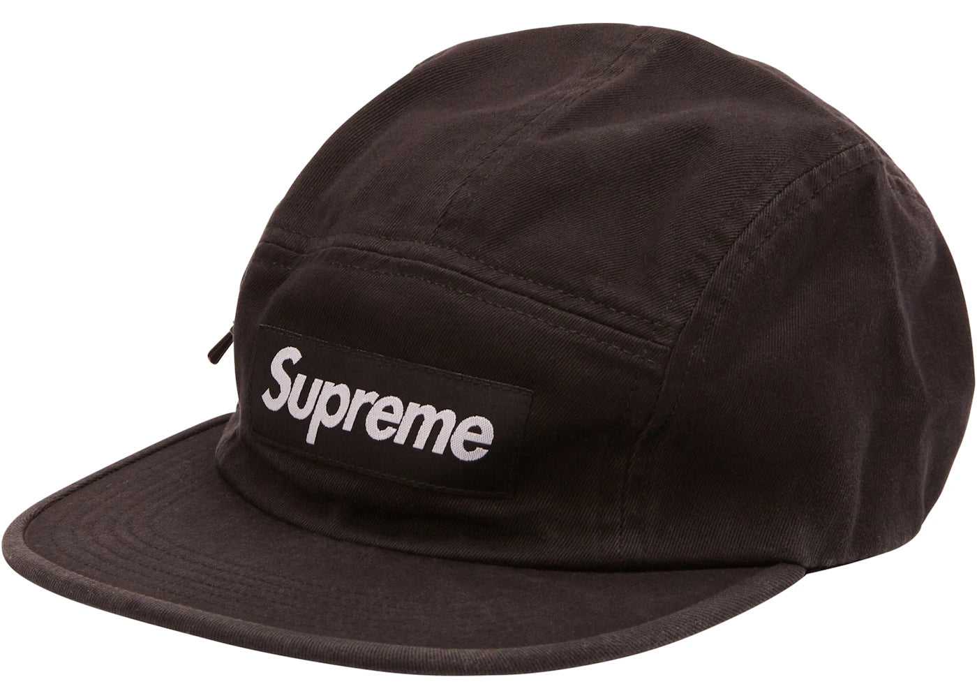 Supreme Side Zip Camp Cap Black