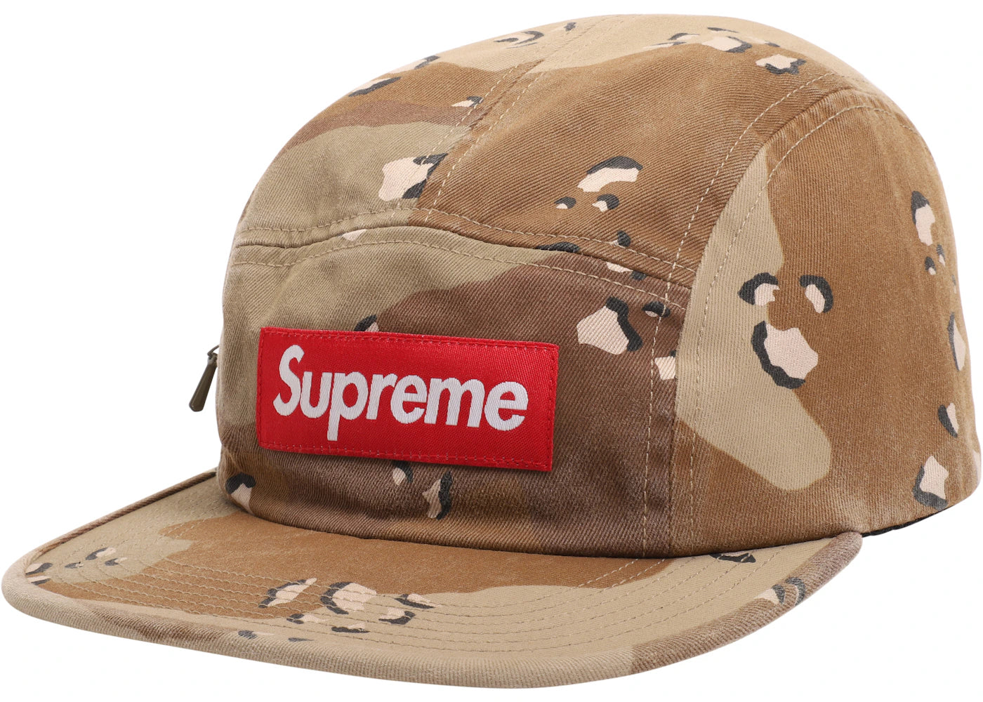 Supreme Side Zip Camp Cap Desert Camo