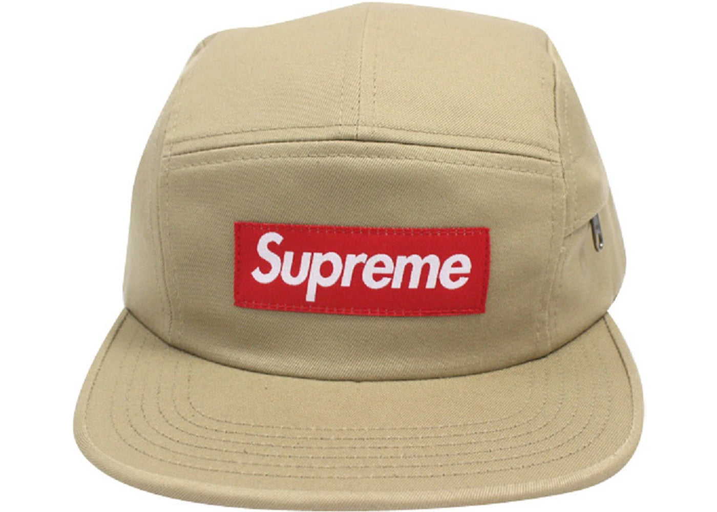 Supreme Side Zip Twill Camp Cap Tan