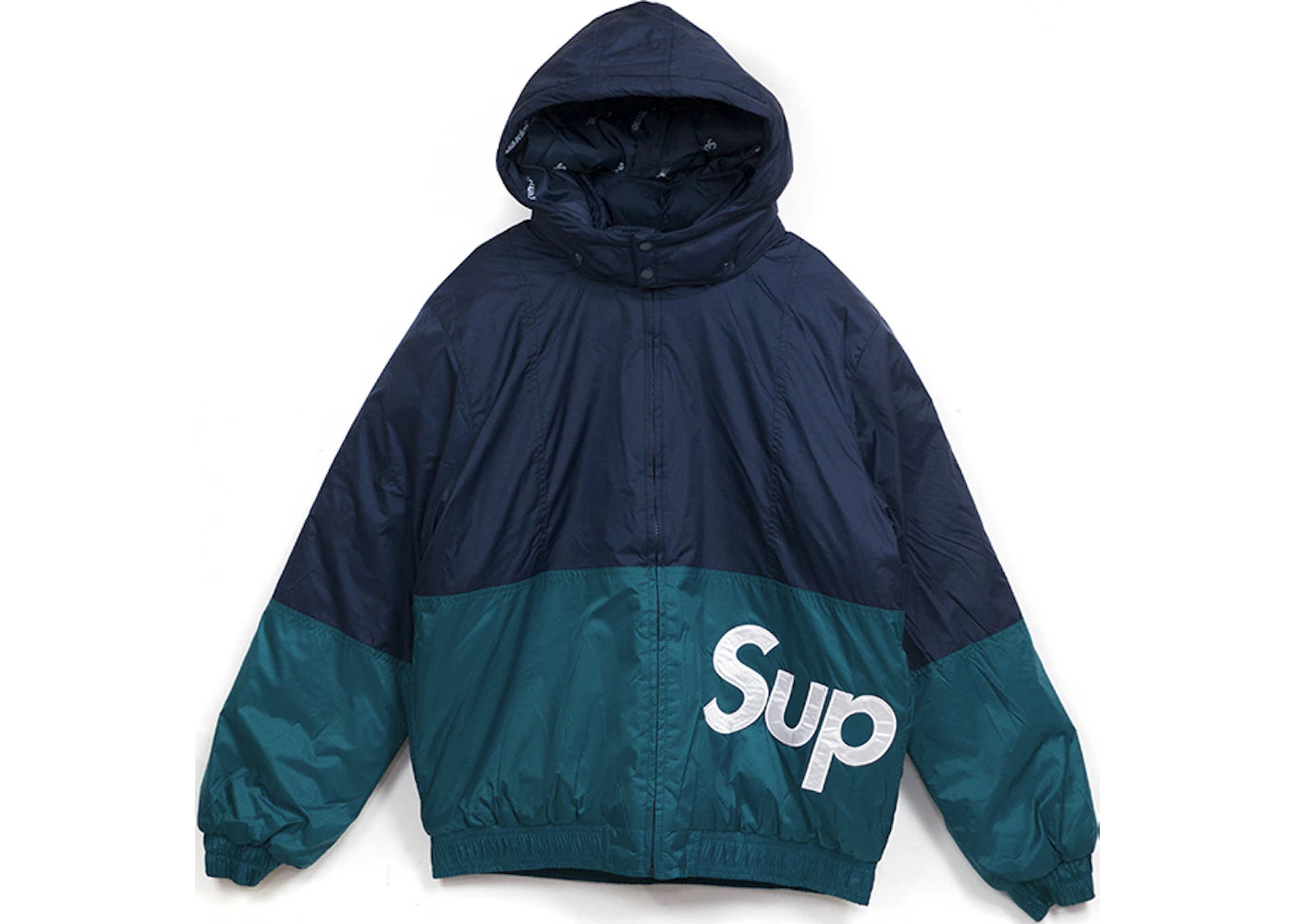 Supreme Sideline Logo Parka Navy