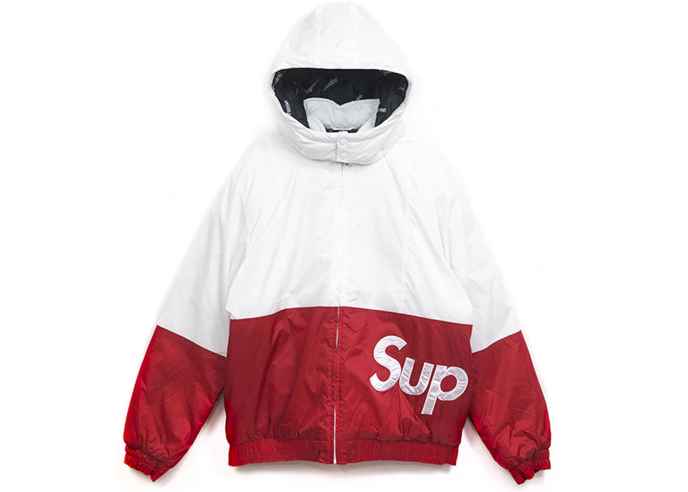 Supreme Sideline Logo Parka White