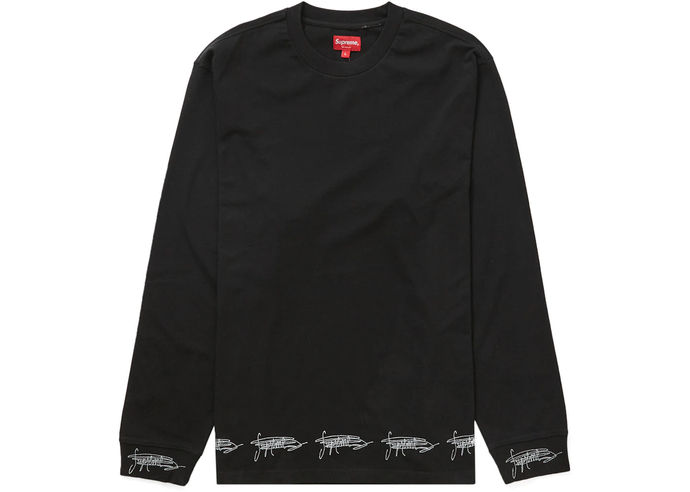 Supreme Signature L/S Top Black