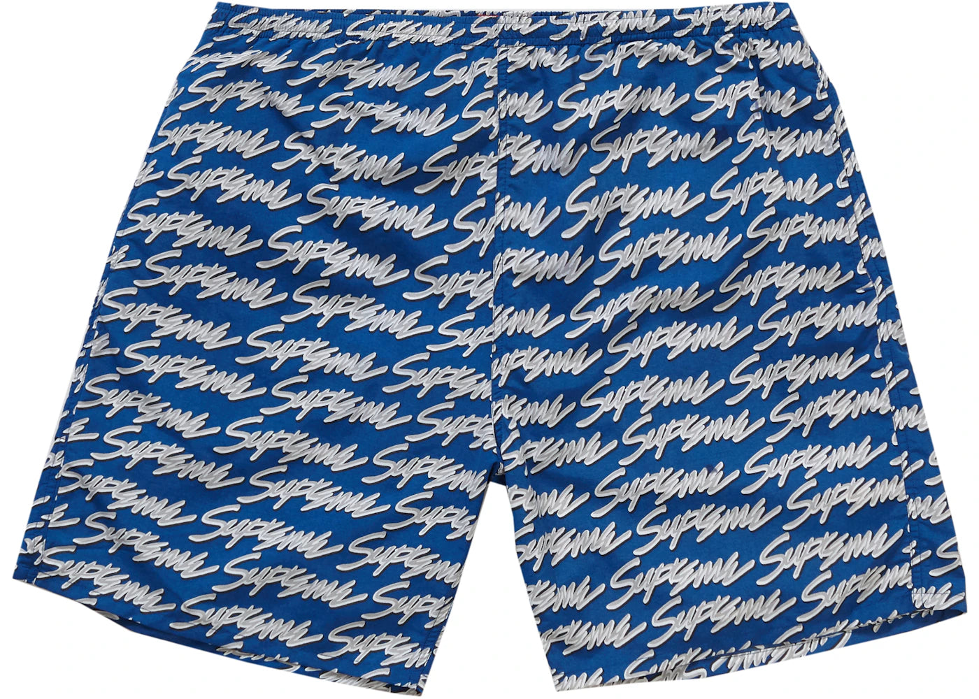 Supreme Signature Script Logo Water Short Royal
