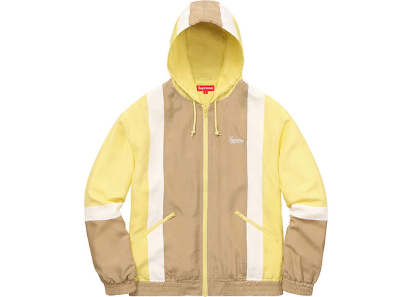 Supreme Silk Hooded Jacket Yellow