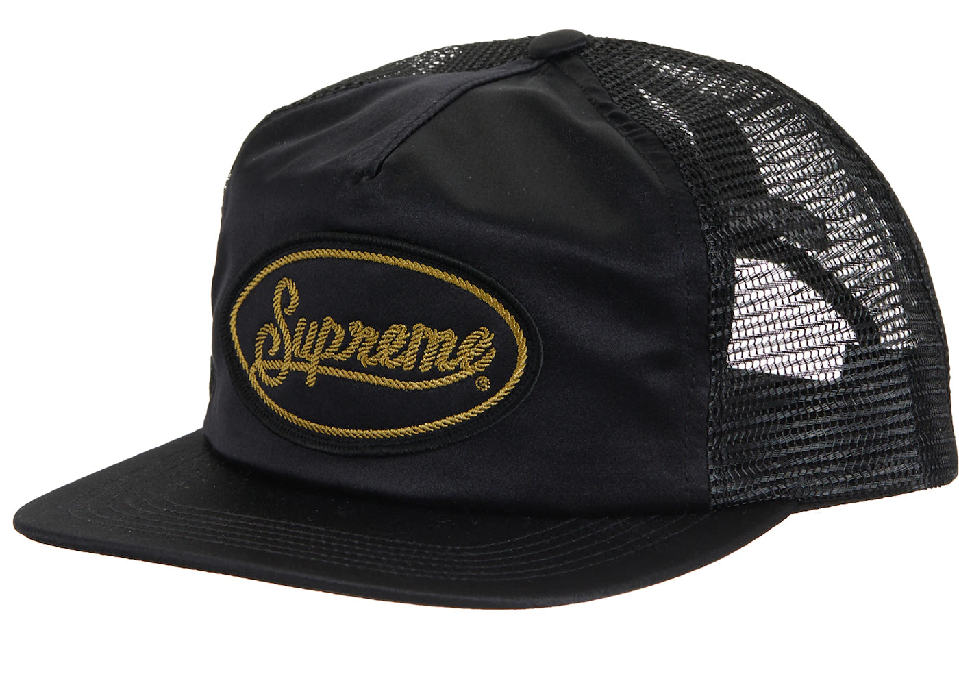 Supreme Silk Mesh Back 5-Panel Black