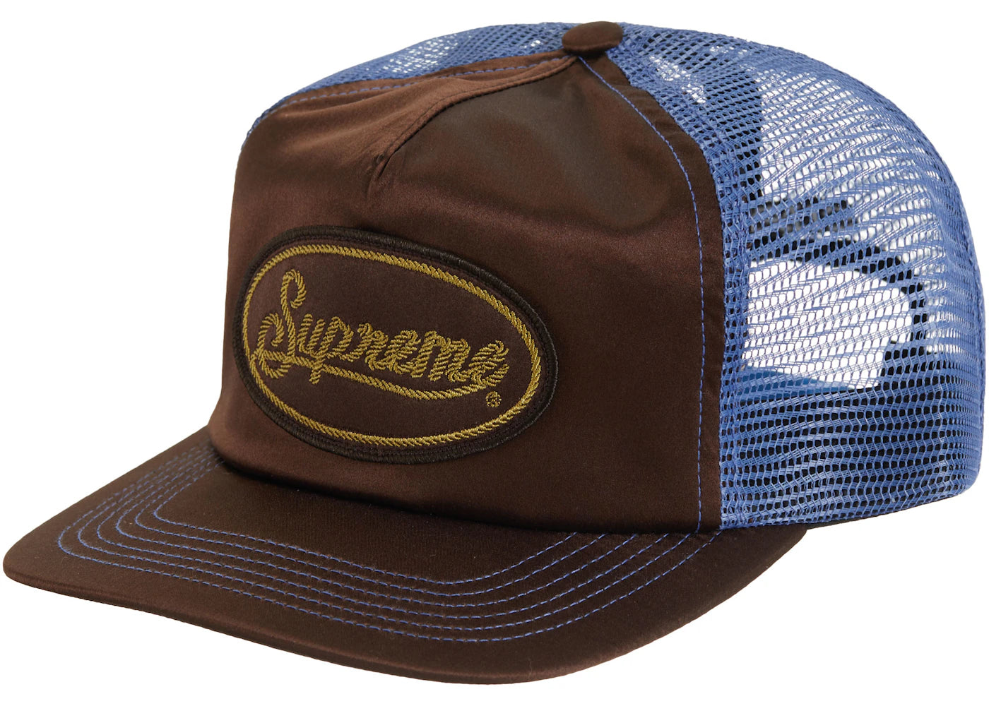 Supreme Silk Mesh Back 5-Panel Brown