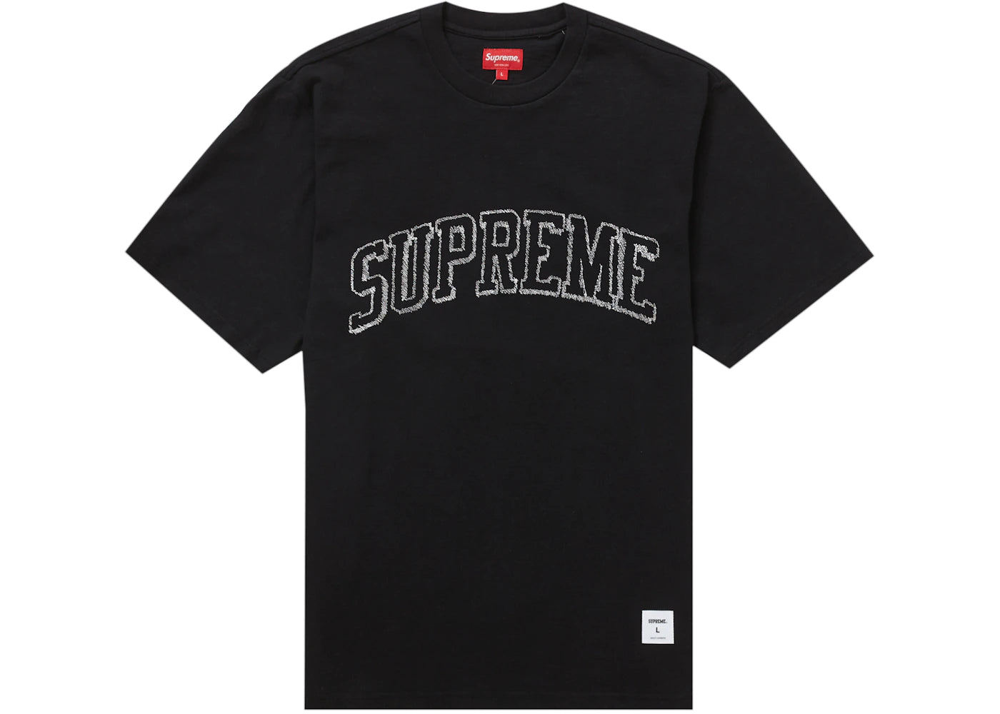 Supreme Sketch Embroidered S/S Top Black
