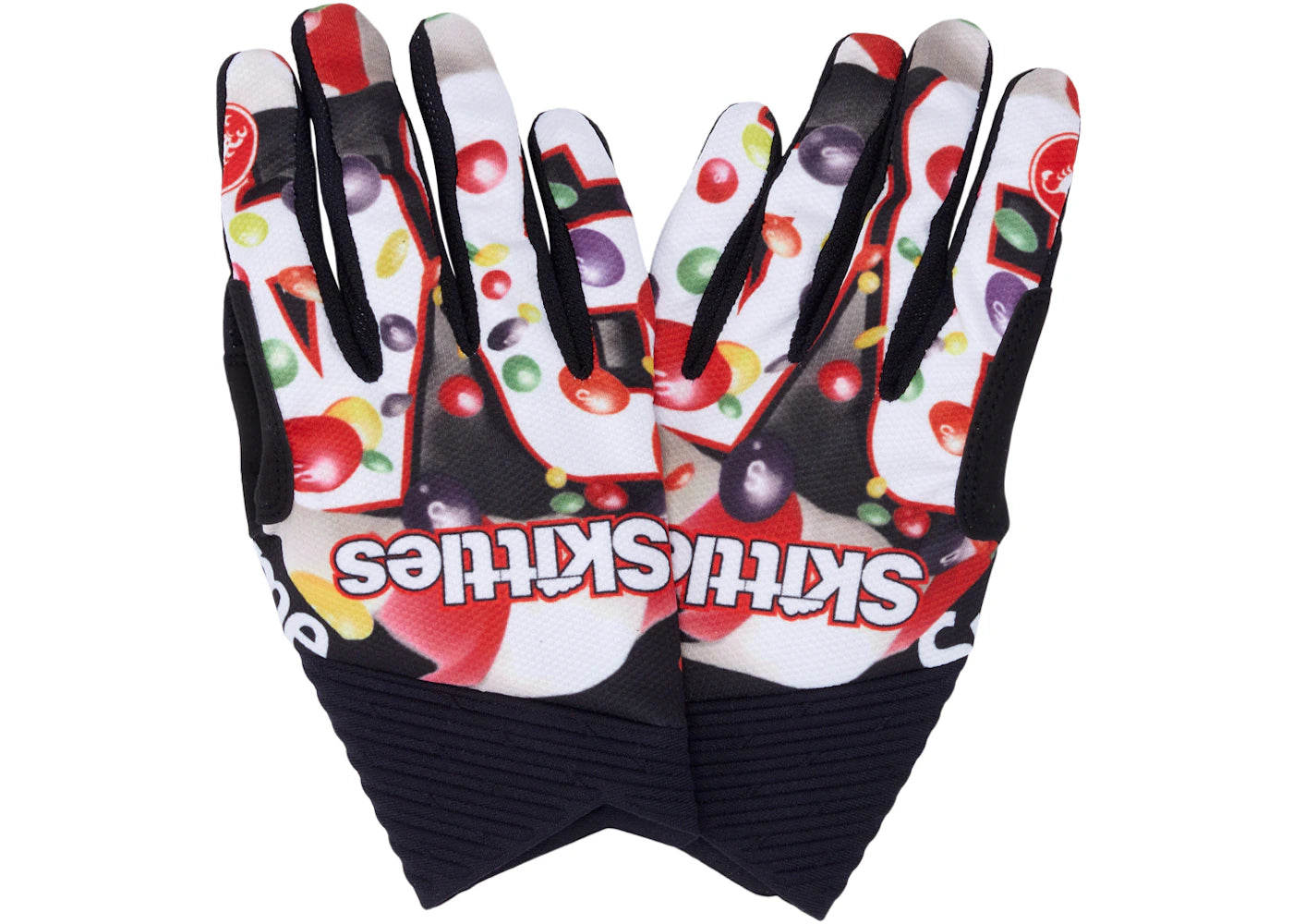 Supreme Skittles Castelli Cycling Gloves White