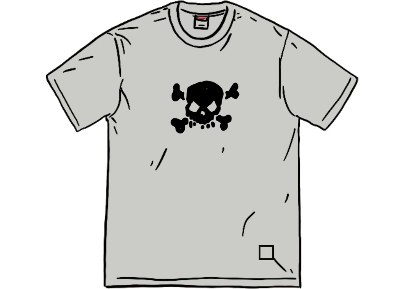 Supreme Skull S/S Top Grey