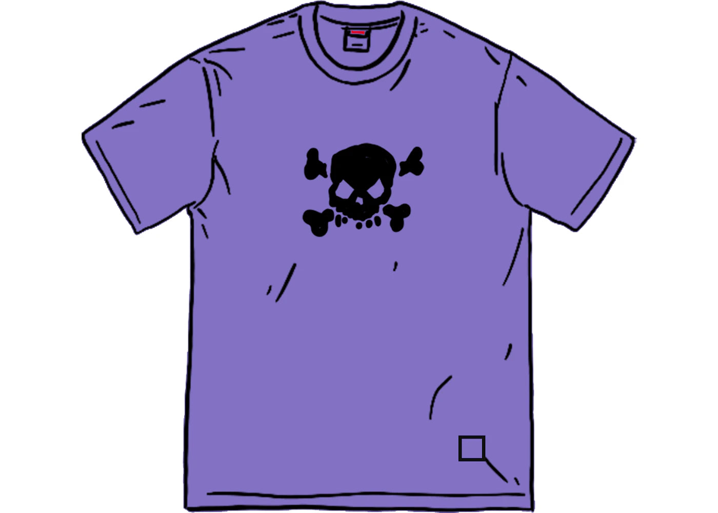 Supreme Skull S/S Top Pale Purple