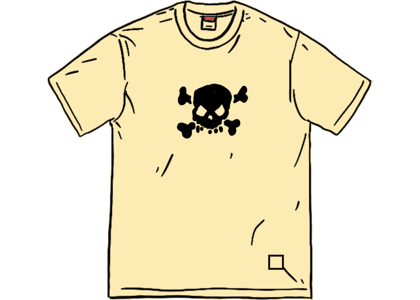 Supreme Skull S/S Top Pale Yellow