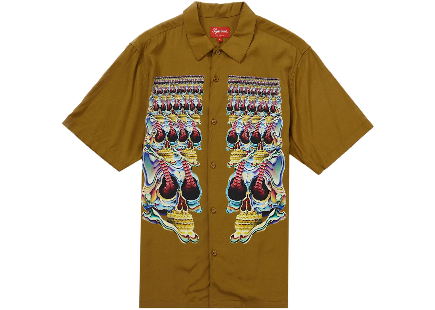 Supreme Skulls S/S Shirt Light Brown