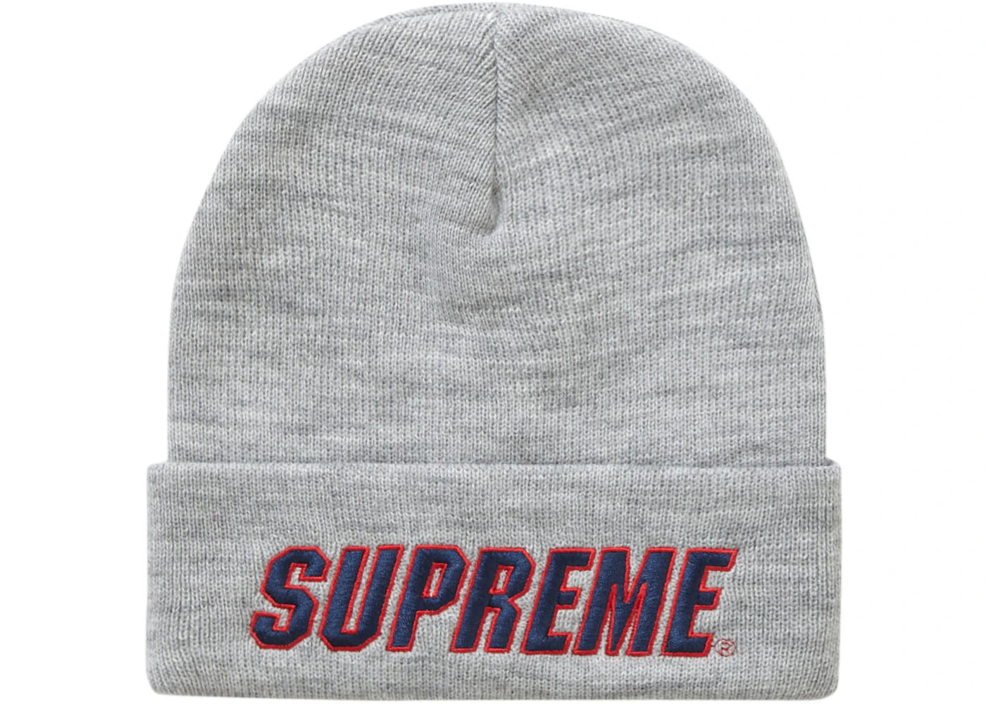 Supreme Slant Beanie Heather Grey