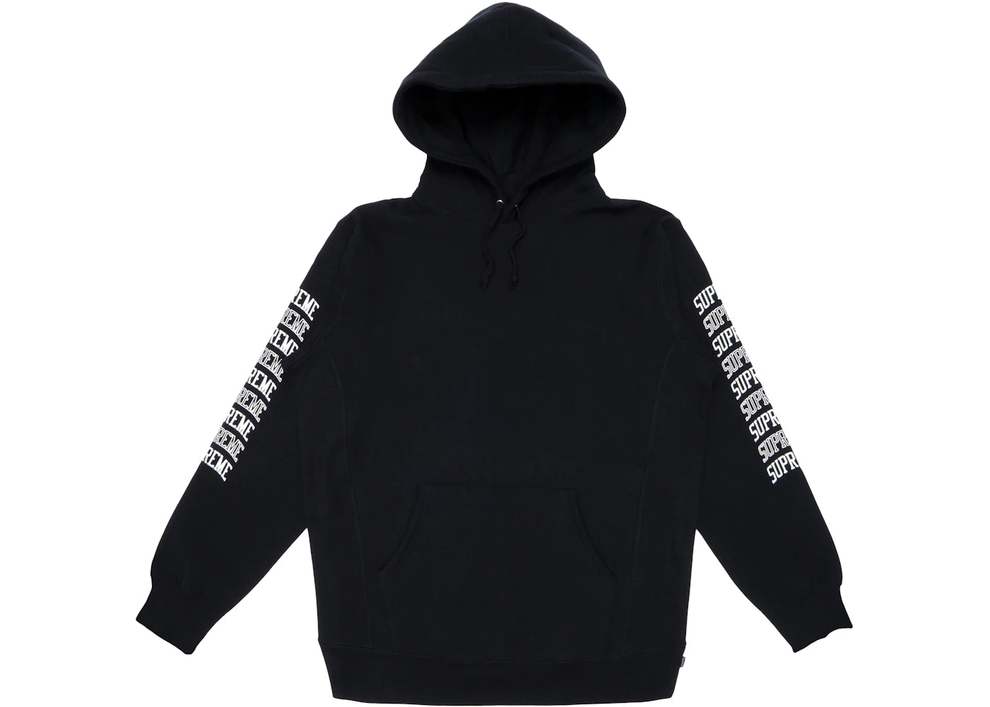 Supreme Sleeve Arc Hooded Sweatshirt Black