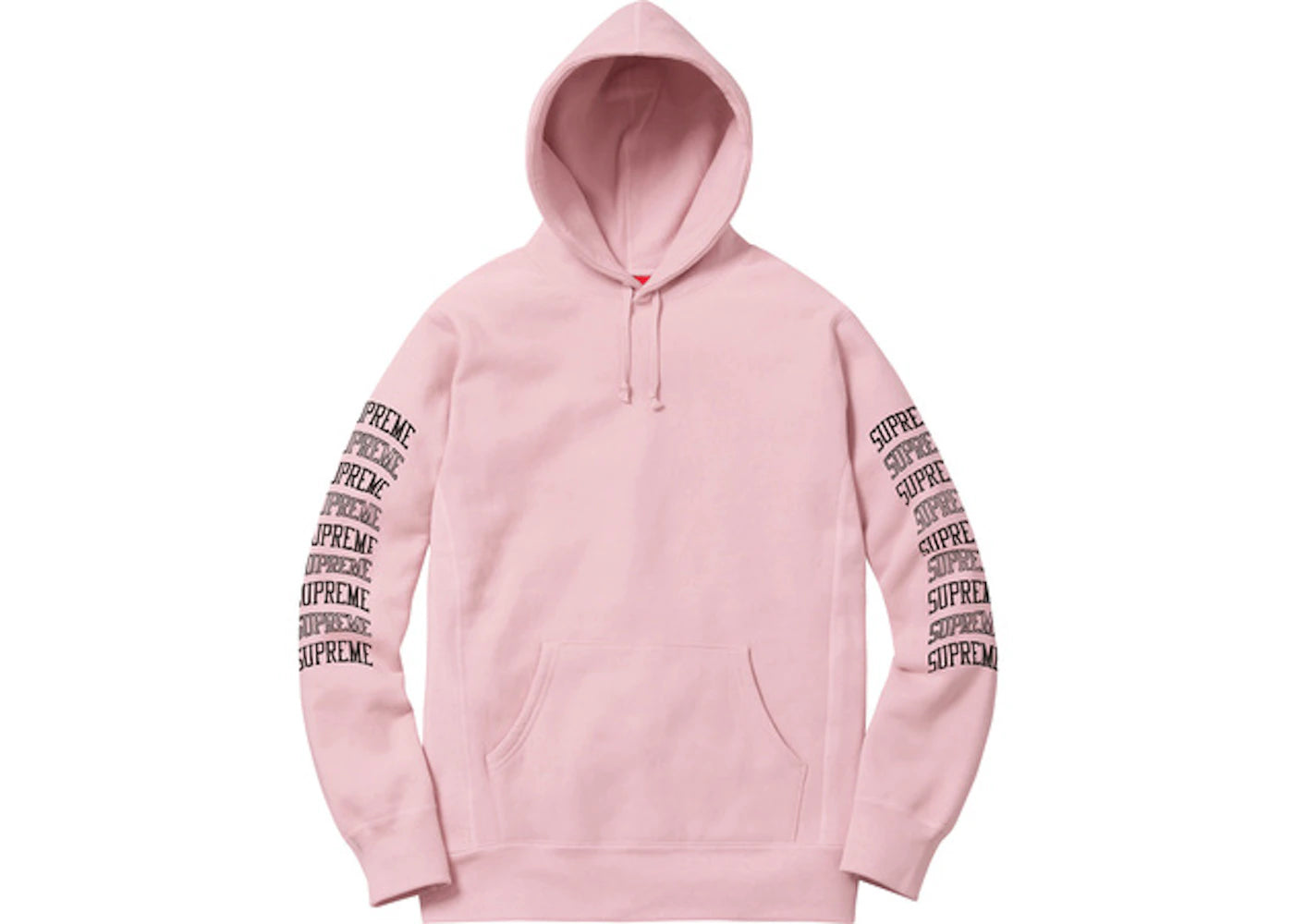 Supreme Sleeve Arc Hooded Sweatshirt Dusty Pink