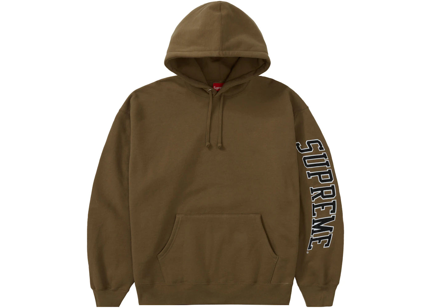 Supreme Sleeve Arc Hooded Sweatshirt (FW23) Dark Khaki