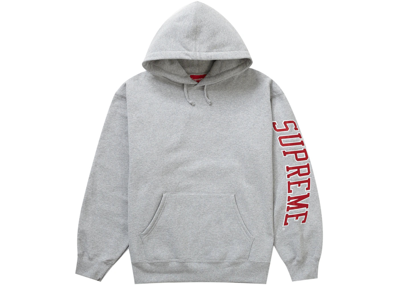 Supreme Sleeve Arc Hooded Sweatshirt (FW23) Heather Grey