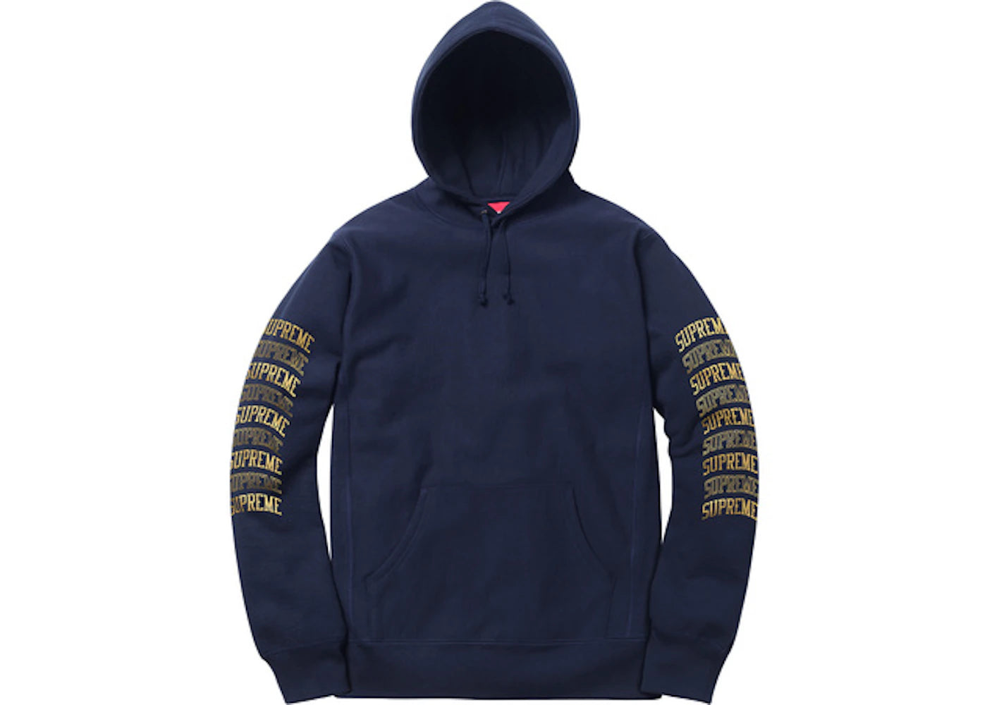 Supreme Sleeve Arc Hooded Sweatshirt Navy