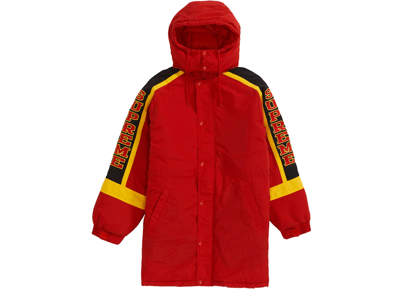 Supreme Sleeve Logo Sideline Parka Red