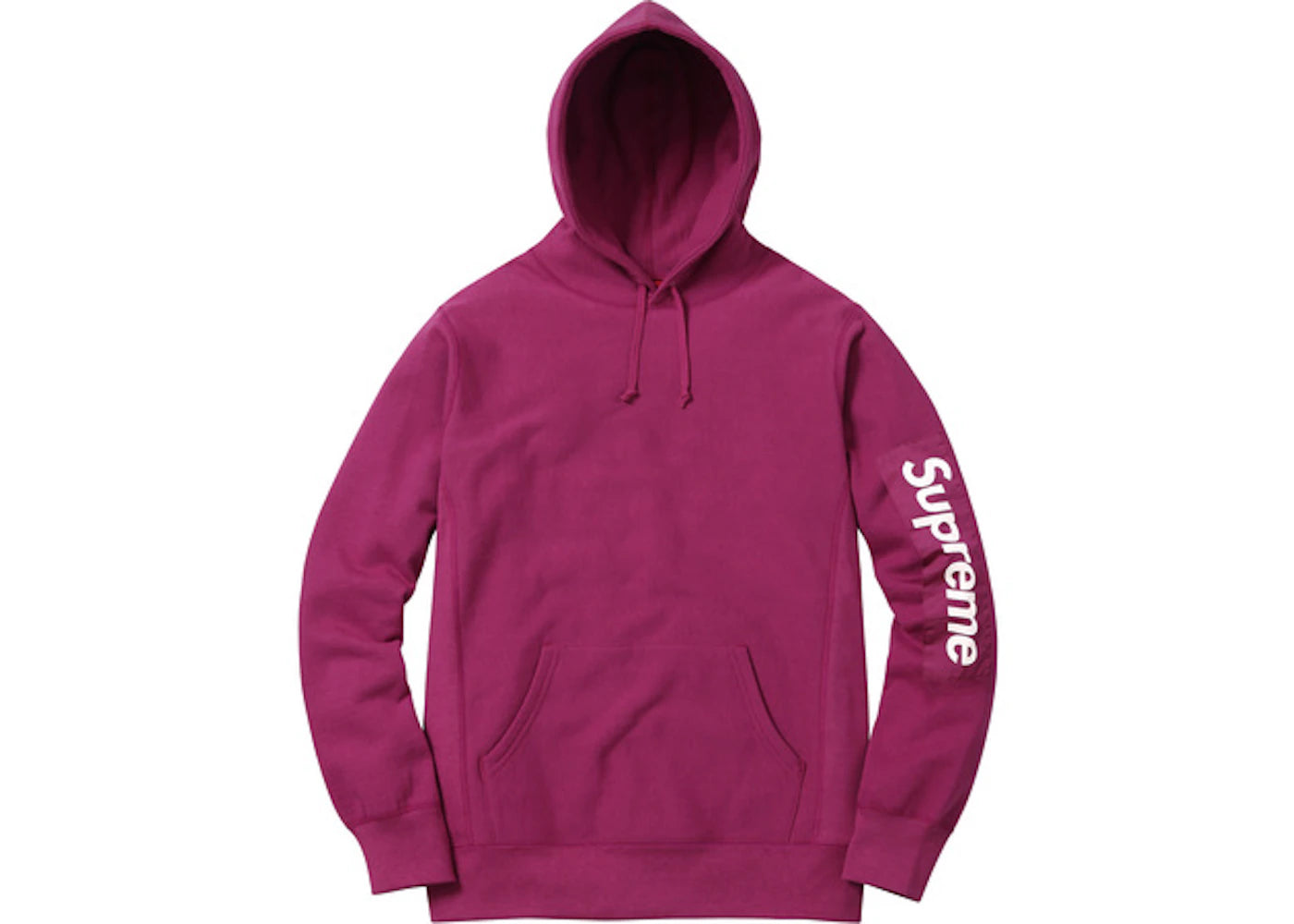 Supreme Sleeve Patch Hooded Sweatshirt Magenta