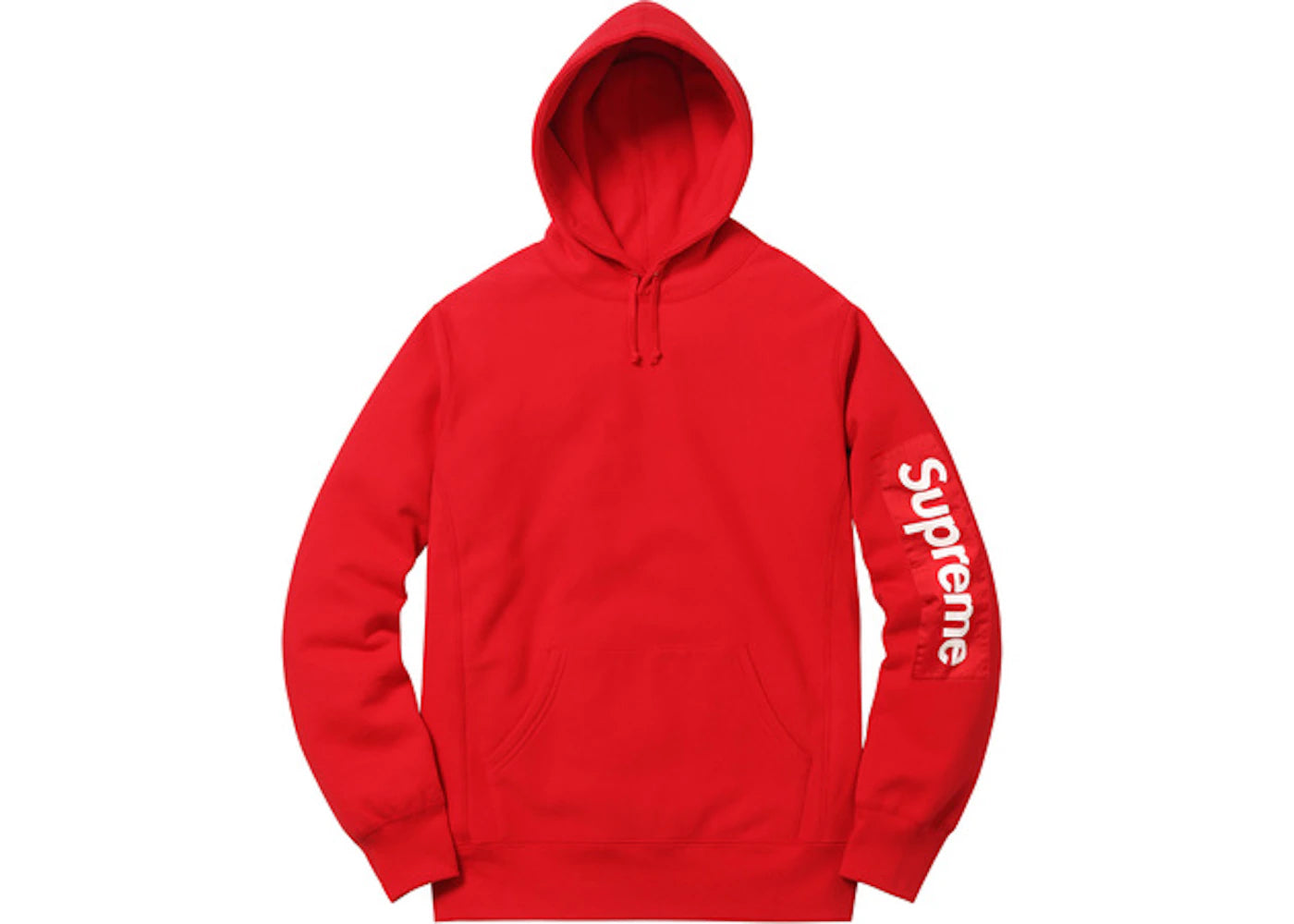 Supreme Sleeve Patch Hooded Sweatshirt Red