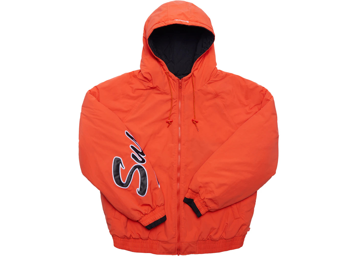 Supreme Sleeve Script Sideline Jacket Orange