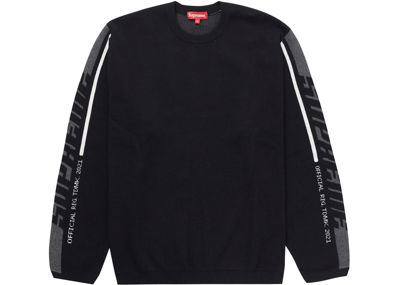 Supreme Sleeve Stripe Sweater Black