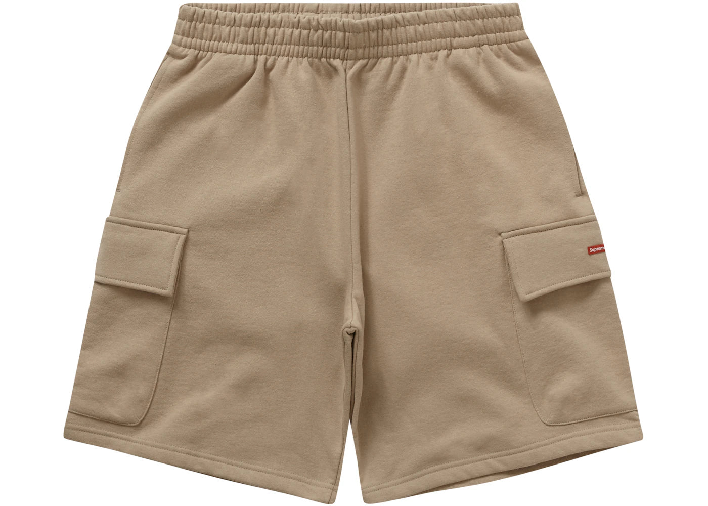 Supreme Small Box Baggy Cargo Sweatshort Tan