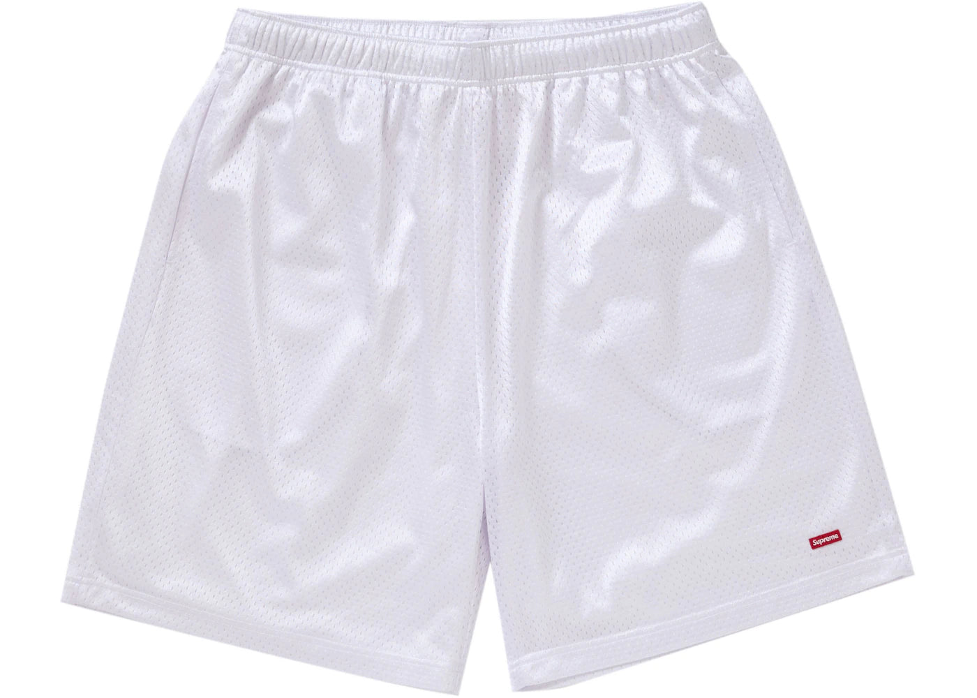 Supreme Small Box Baggy Mesh Short SS24 White