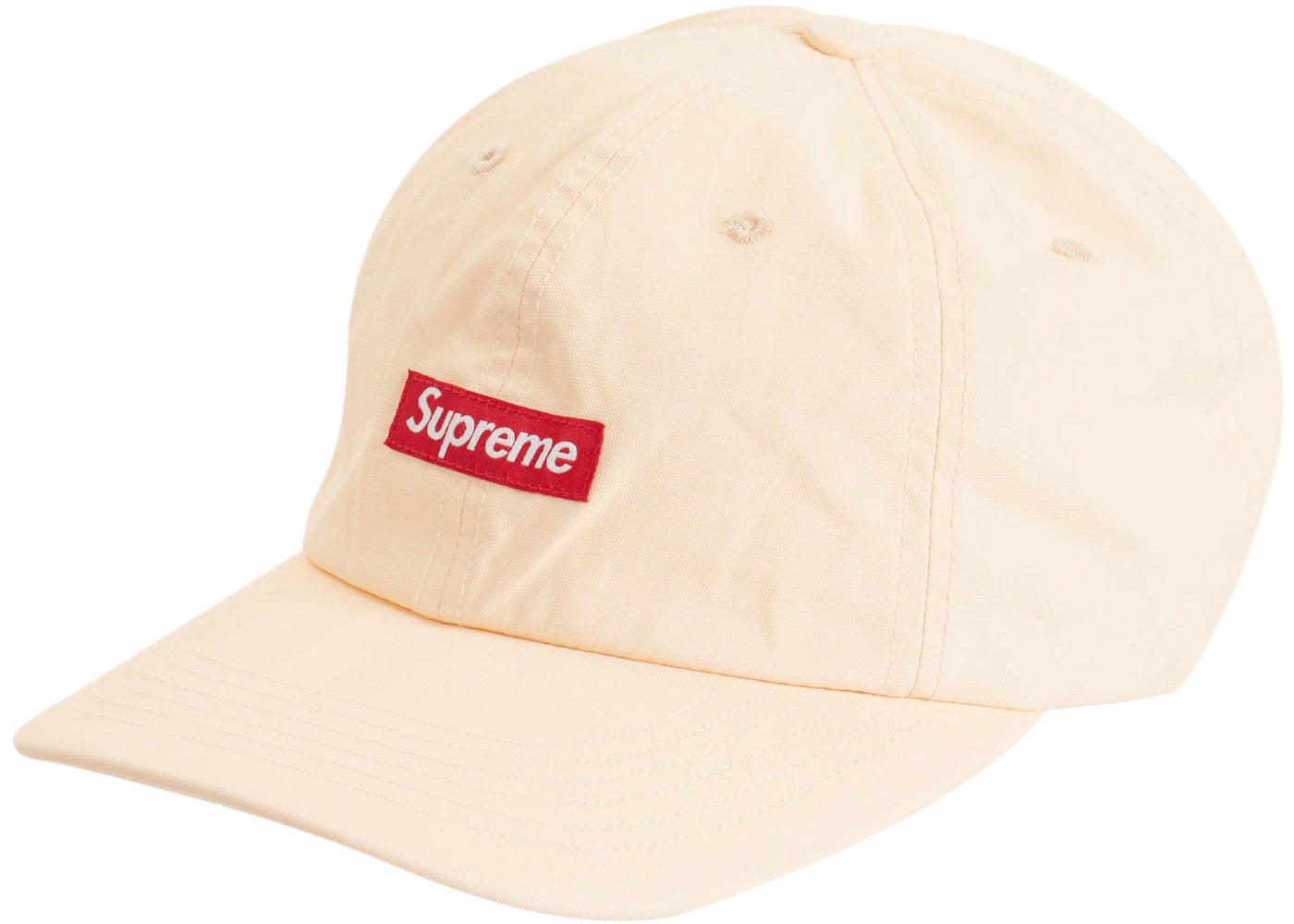 Supreme Small Box Coated Linen 6-Panel Natural